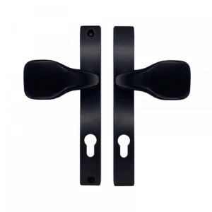 63.182.90.00 / Gałka z szyldem do drzwi i furtki 90mm, H 240 x L 30 mm