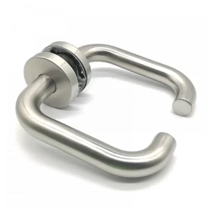 63.400 / Klamka do drzwi Roma ze stali nierdzewnej z szyldem okrągłym