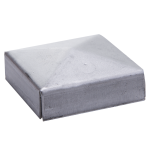 62.008 / Daszek stalowy na słupek 80 x 80 nieocynkowany